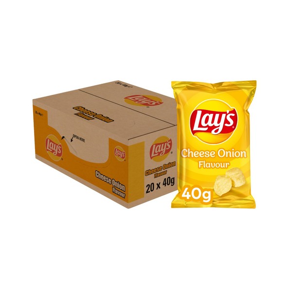 Lay's chips cheese onion 40 gr 20 zakjes